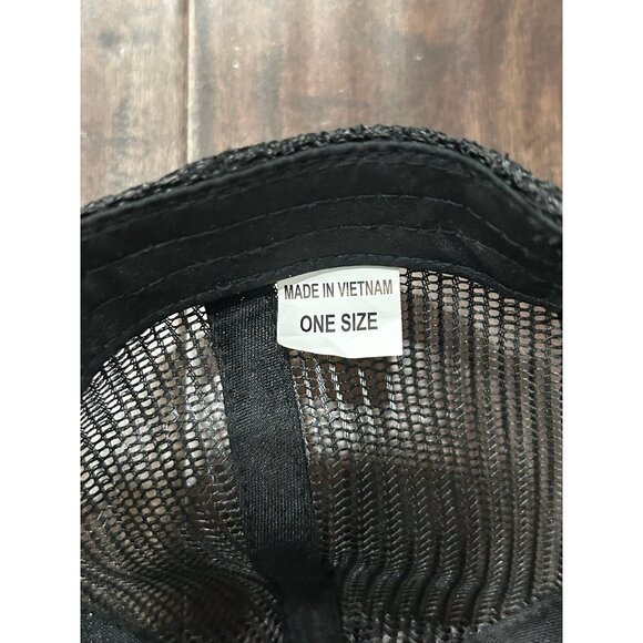 Flow Expectations Mesh Trucker Hat Black One Size Snapback Closure Outdoor - Picture 3 of 6